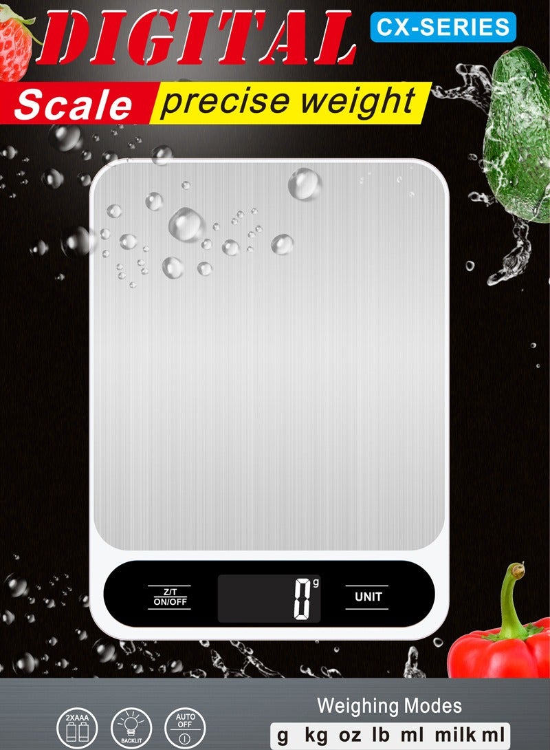 MHD Stainless Steel Kitchen Scale Food Scale Household Weight Scale Baking Small Electronic Scale 10kg/1g Jewelry Scale - Image 4