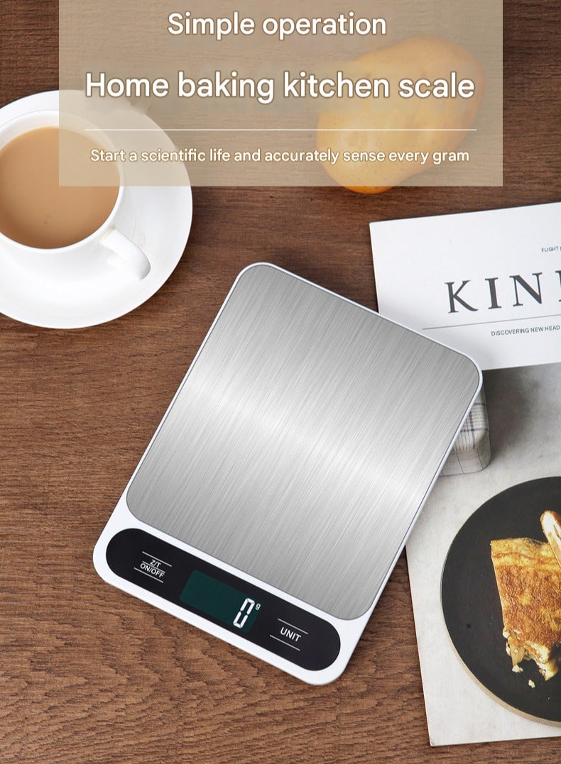 MHD Stainless Steel Kitchen Scale Food Scale Household Weight Scale Baking Small Electronic Scale 10kg/1g Jewelry Scale - Image 3