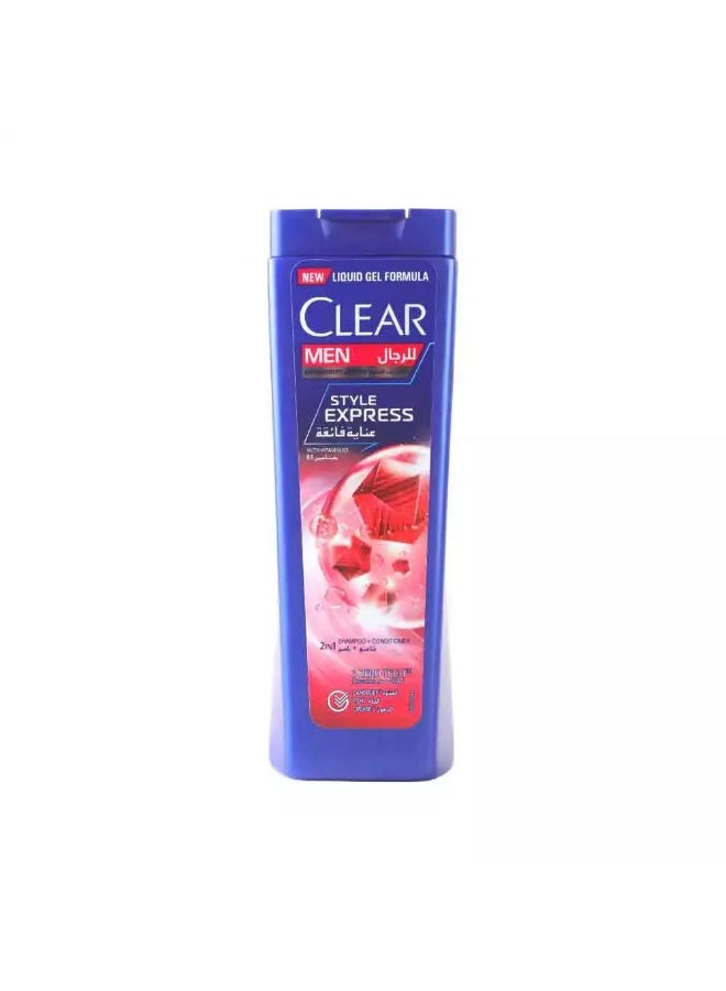 Clear Men Anti-Dandruff Shampoo Style Express 2In1 with Vitamin B3 Shampoo- 200ml - Image 1