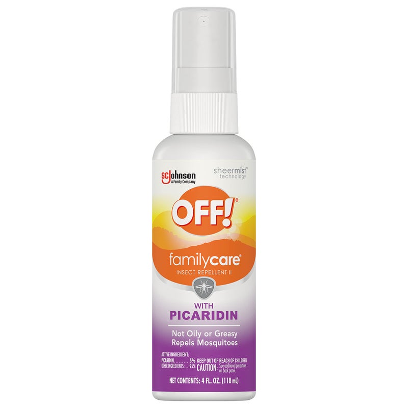 OFF! FamilyCare Insect & Mosquito Repellent Spritz, Bug Spray Made with Picaridin for Everyday Use, 4 oz - Image 1