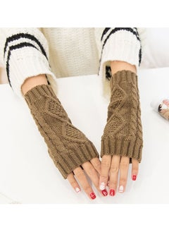 Fingerless Knitting Cotton Polyester Gloves Sleeves