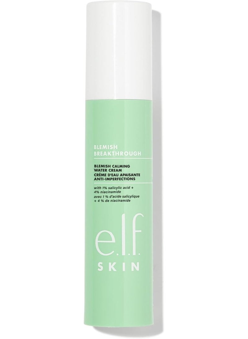 elf Skin Blemish Breakthrough Acne Calming Water Cream Lightweight Acne-Fighting Face Moisturiser - Image 1