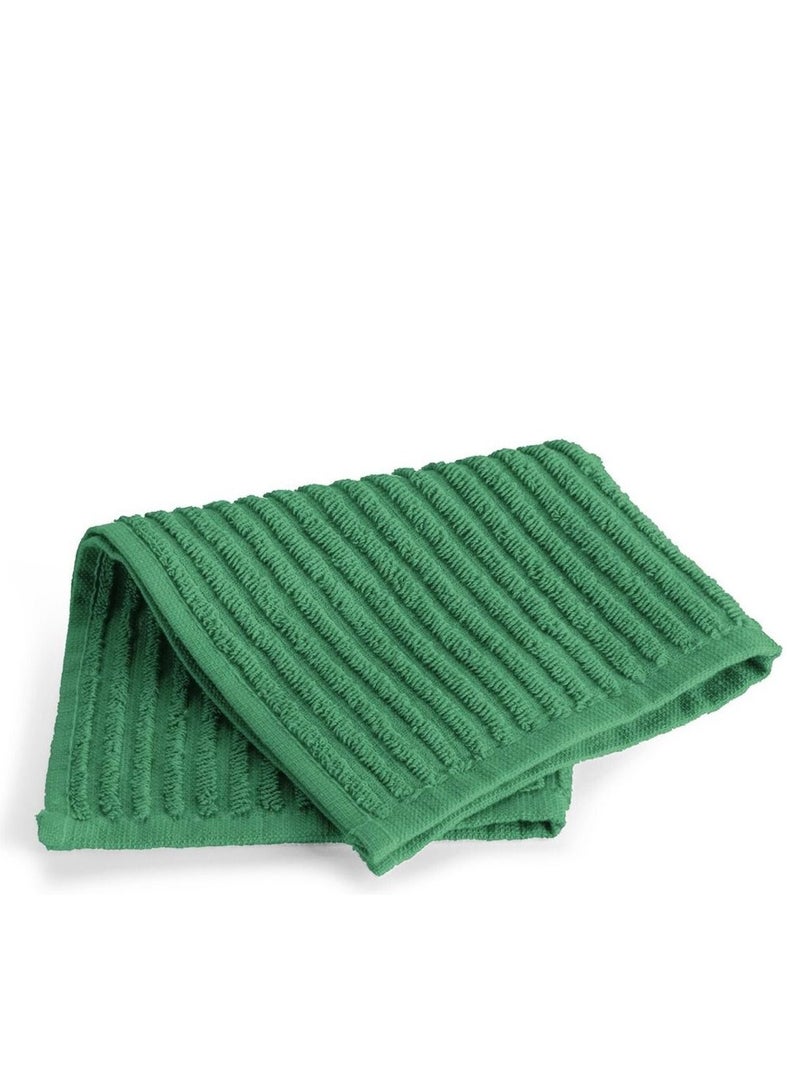 SIGNOOLA Signoola Multi-Purpose Towel Set Of 4 Pcs 30 x 30 cm Green stripe, 100% cotton.  - Image 2