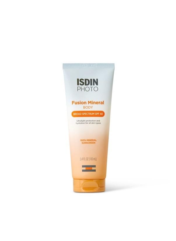 ISDIN ISDIN Fusion Mineral Body Ultralight SPF 40 Broad Spectrum 100% Mineral Sunscreen 3.4 Fl Oz 