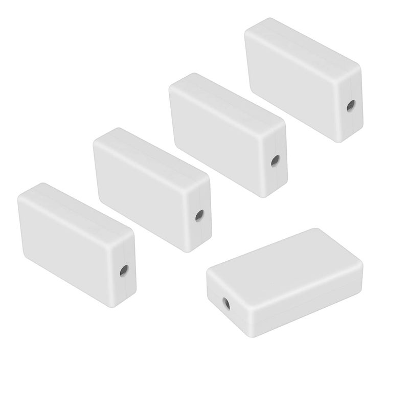 LeMotech Project Box 5 Pieces ABS Plastic Electrical Project Case Small Junction Box for Electronics White 236 x 142 x 067 inch 60 x 36 x 17 mm