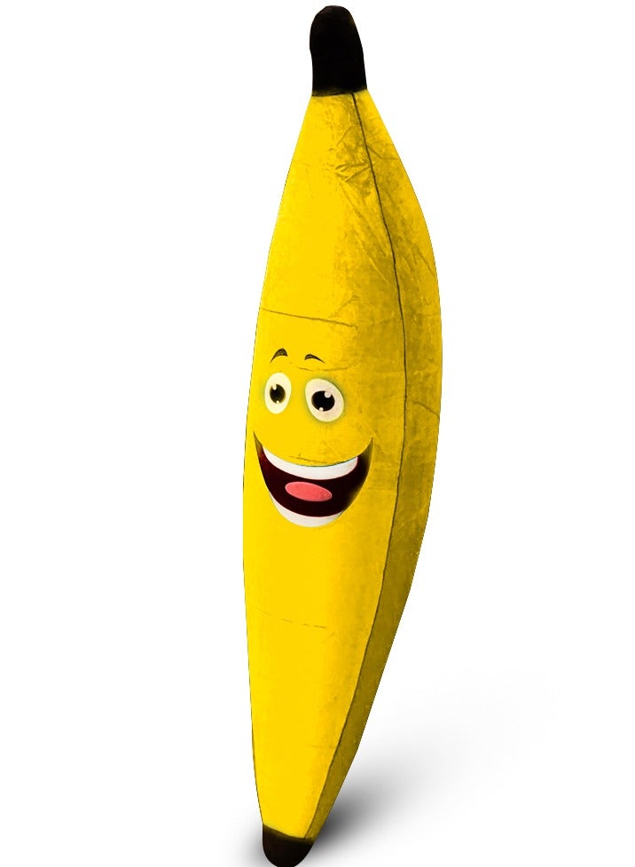 Toy Box Cute Banana Plush Pillow Fruit Stuffed Toy Soft Cushion Doll 1.90 M - Image 4