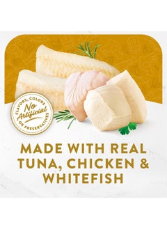 Fancy Feast Y Feast Lickable Wet Cat Food Broth Topper, Creamy With Tuna, Chicken, And Whitefish  (Pack Of 16) 1.4 Oz. Pouches  - Image 2