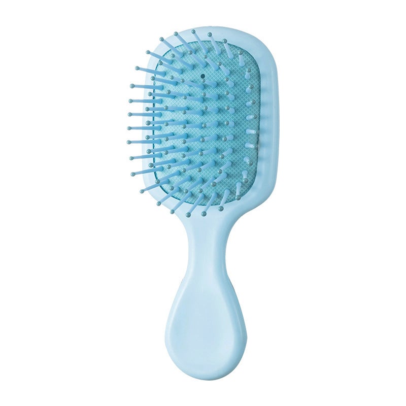 Generic Compact Portable Macaron Cushion Comb for Children 822 (blue) opp bag 