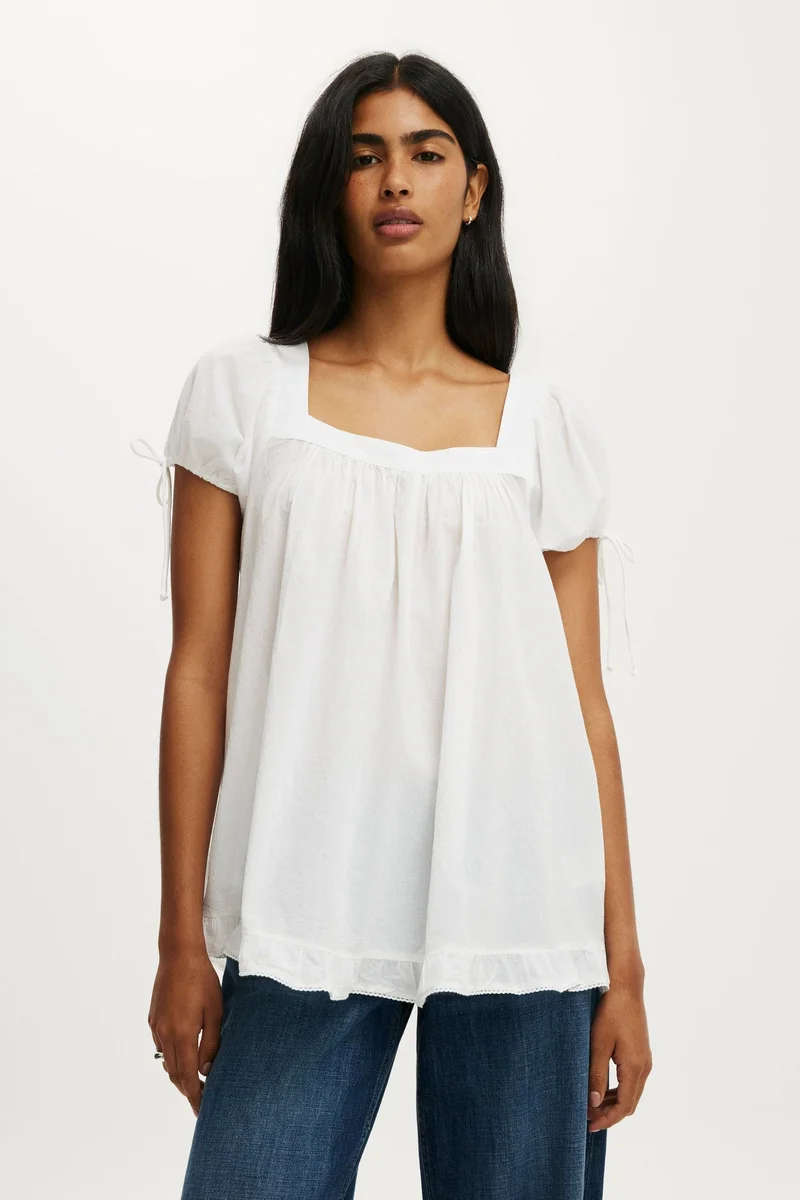 Eliza Babydoll Tunic Top