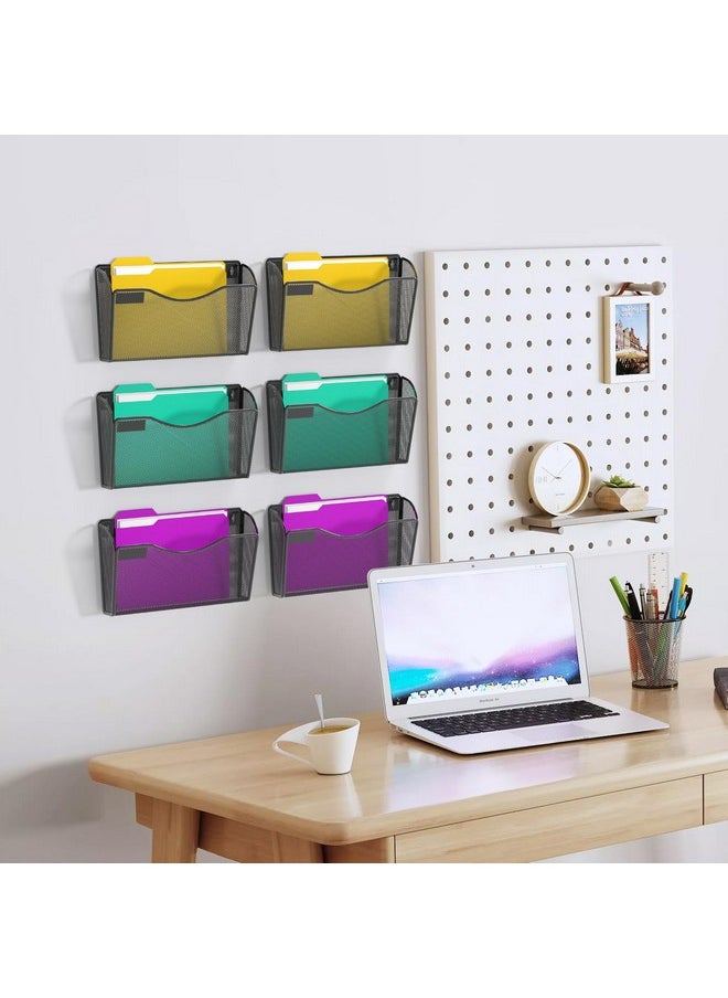 6 Pack Mesh Wall Mounted File Holder Metal Wall File Pocket Mail Organizer For Office/Home(With Label Panel) - pzsku/Z699A3B457B3CC7E918F5Z/45/_/1735214463/b4814e91-5ae4-4266-9d83-ba21f485f02d