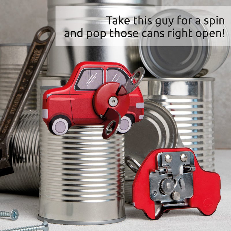 OTOTO Can Do Manual Can Opener - Handheld Can Opener Manual - Easy Grip & Durable Safety Can Opener - Fun Kitchen Gadgets Design, Kitchen Gifts - Small Easy Can Openers - Compact - Image 4