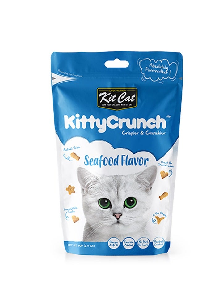 كيت كات كيتي كرانش بنكهة المأكولات البحرية 60 جرام - Image 1
