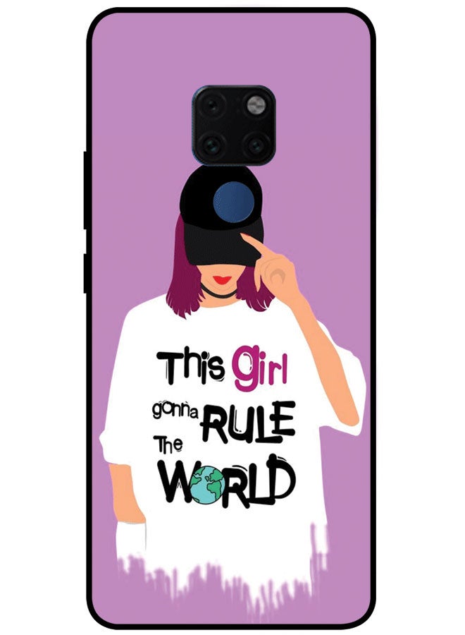 EYE CATCH Protective Case Cover For Huawei Mate 20 Premium Series Protective Case Cover For Huawei Mate 20 Girl Gonna Rule The World Multicolor  - Image 1