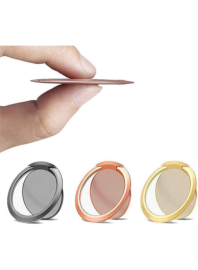 KASTWAVE Magnetic Car Grip Mobile Stand Universal 360C Adjustable Phone Ring Holder - Pack of 3 - Image 1
