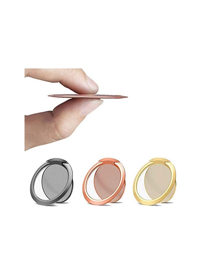 KASTWAVE Magnetic Car Grip Mobile Stand Universal 360C Adjustable Phone Ring Holder - Pack of 3 - Image 2