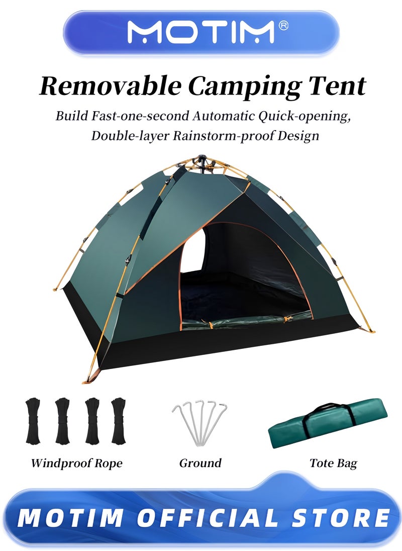 Camping Tent 3-4 Person Pop Up Tents Removable Instant Tent 2 Door Breathable Waterproof UV Protection for Family Outdoor Sports Travel Picnic with Carrying Bag - pzsku/Z699A60B6113F358A971EZ/45/_/1733309777/176879c2-7f65-41c2-8da9-325bb070b9b6