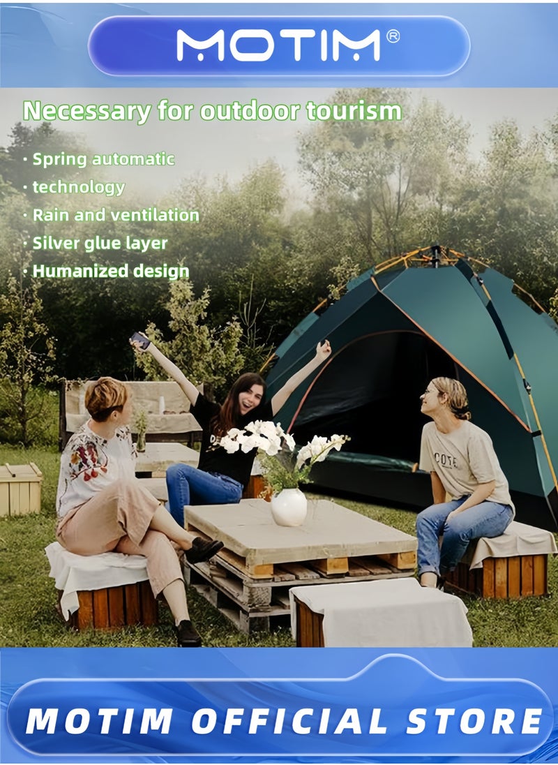 Camping Tent 3-4 Person Pop Up Tents Removable Instant Tent 2 Door Breathable Waterproof UV Protection for Family Outdoor Sports Travel Picnic with Carrying Bag - pzsku/Z699A60B6113F358A971EZ/45/_/1733309778/e318b4e9-1112-4a31-ba1e-f636aedc4200