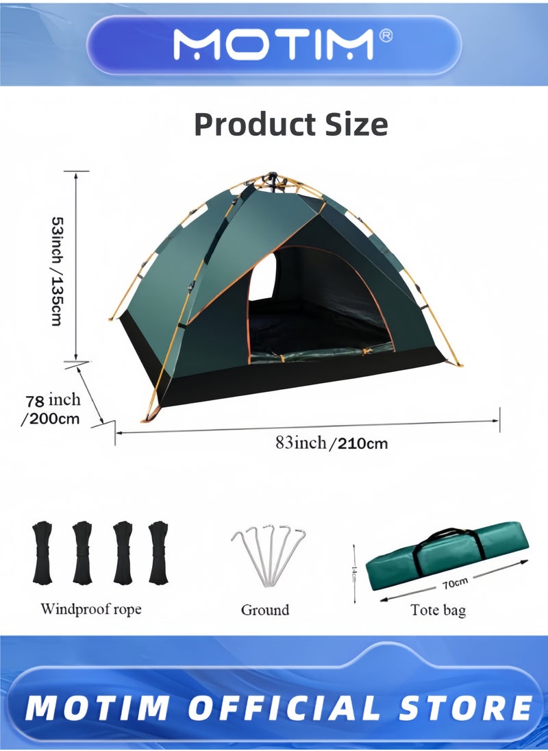 Camping Tent 3-4 Person Pop Up Tents Removable Instant Tent 2 Door Breathable Waterproof UV Protection for Family Outdoor Sports Travel Picnic with Carrying Bag - pzsku/Z699A60B6113F358A971EZ/45/_/1733309788/fd214426-8af3-4c70-b3aa-8bf23a9abf97