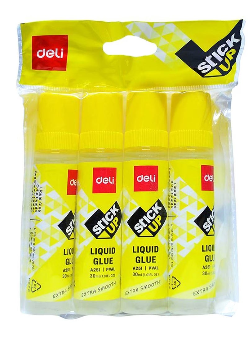 ديلي غراء سائل لاصق Ea251 30 مل عبوة من 4 قطع