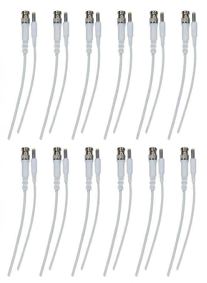 EXCELLION™ BNC + DC Cable for CCTV Camera – 2 in 1 Video and Power Extension Wire for DVR, NVR, and Surveillance Setup (SET OF 12) - Image 1