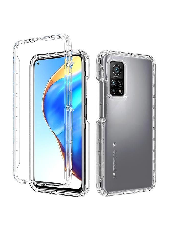The Bros حافظة لهاتف شاومي مي 10 تي برو 5 جي مضادة للصدمات شفافة للغاية من PC+TPU