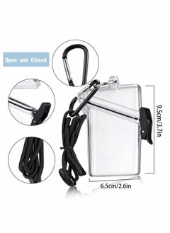 Excefore Waterproof ID Card Badge Holder Case,3 Pack Floating Sports Case Vertical Badge Holders with Lanyard and Keychain for Cards, Coin and Money  - Image 5