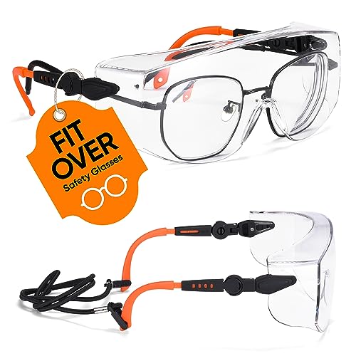 SAFEYEAR Safety Glasses For Womem & Men Over Eyeglasses Anti Fog Scratch Protective Eyewear,Ansi Z87 Approved Safety Goggles Over Glasses - Image 1