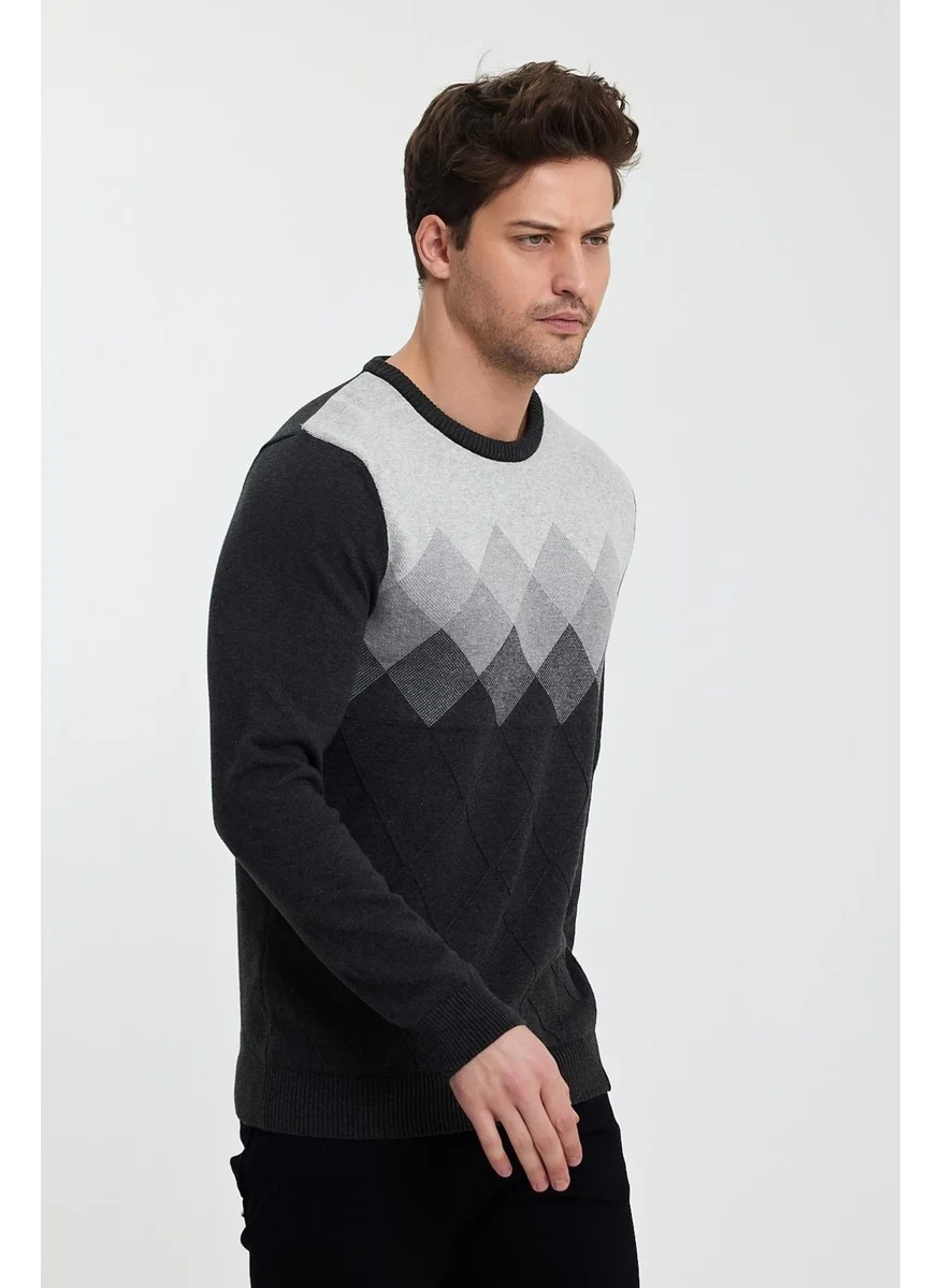 Alexander Gardi Alexandergardı Patterned Crew Neck SWEATER (E23-6715)