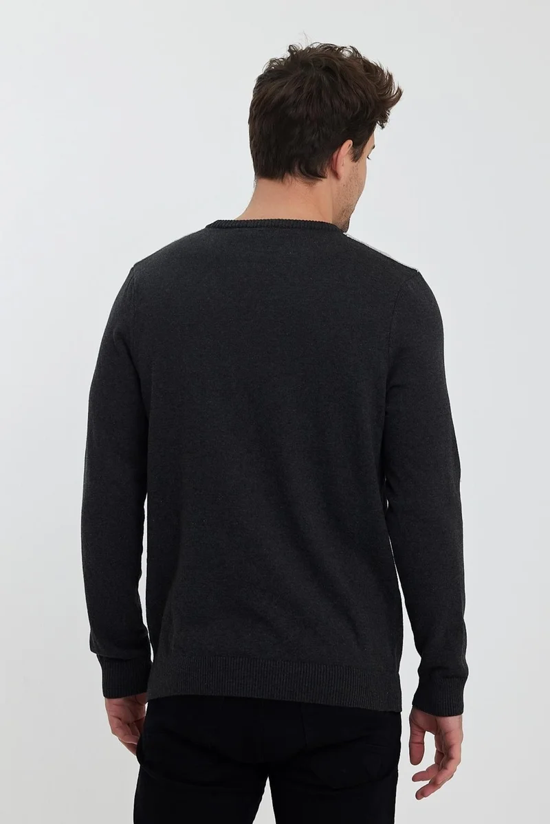 Alexander Gardi Alexandergardı Patterned Crew Neck SWEATER (E23-6715)