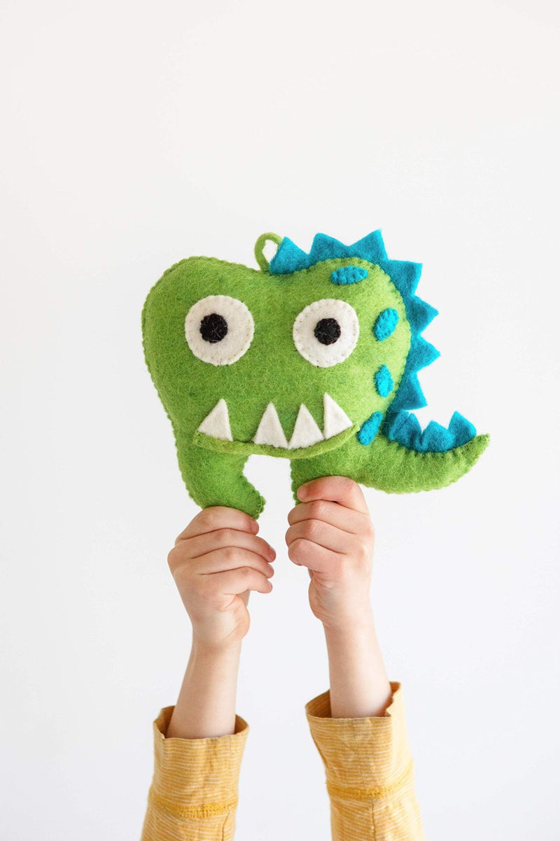Nivas Nivas Handmade Dinosaur Tooth Fairy Pouch  Monster Theme Tooth Fairy Pillow 
