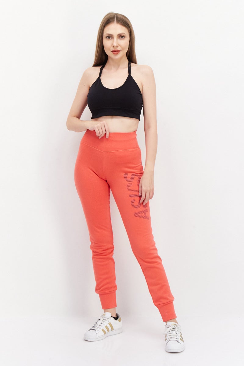 asics سروال رياضي نسائي مناسب للتدريب، أحمر - Image 3