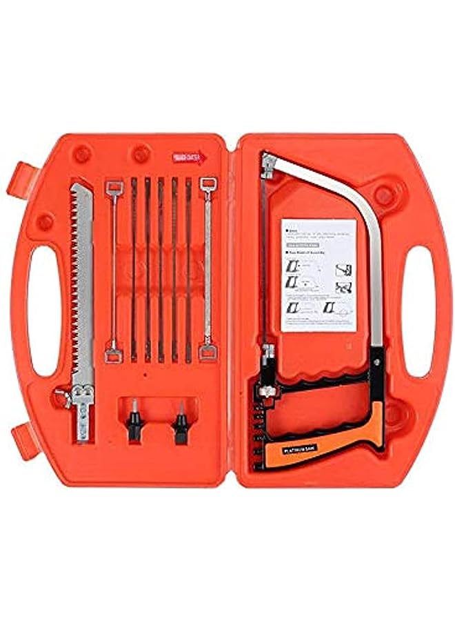 vesus Handsaw Set 12 in 1 Multi Purpose DIY Bow Saw Hacksaw Universal Saw Woodworking Tool - Image 1