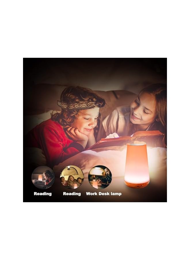 The Bros Bedside Table Lamp, Children's Night Light with Remote and Touch Control, Dimmable LED Colour Lamps for Bedroom, Kids Room, Portable Camping Lamp - Image 4