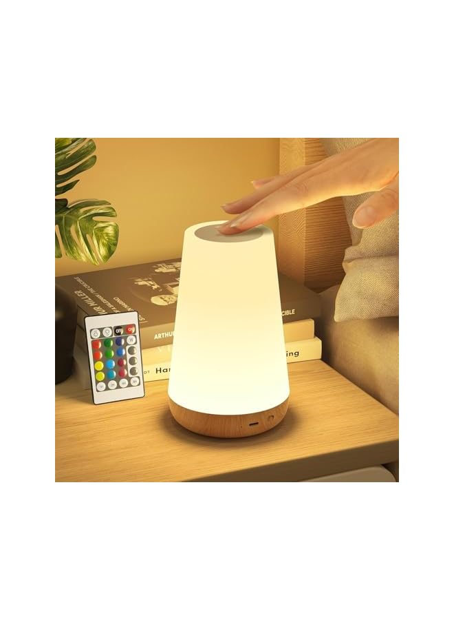 The Bros Bedside Table Lamp, Children's Night Light with Remote and Touch Control, Dimmable LED Colour Lamps for Bedroom, Kids Room, Portable Camping Lamp - Image 5