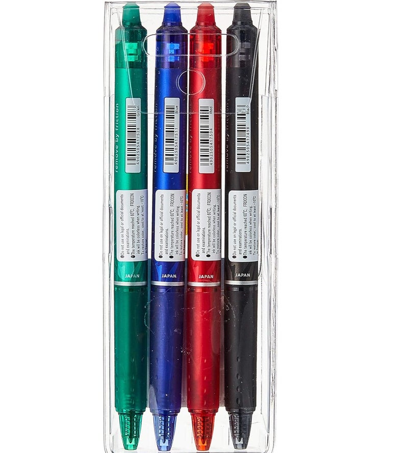 Pilot Frixion Ball Pen Clicker Set - 4 Colors - Image 2
