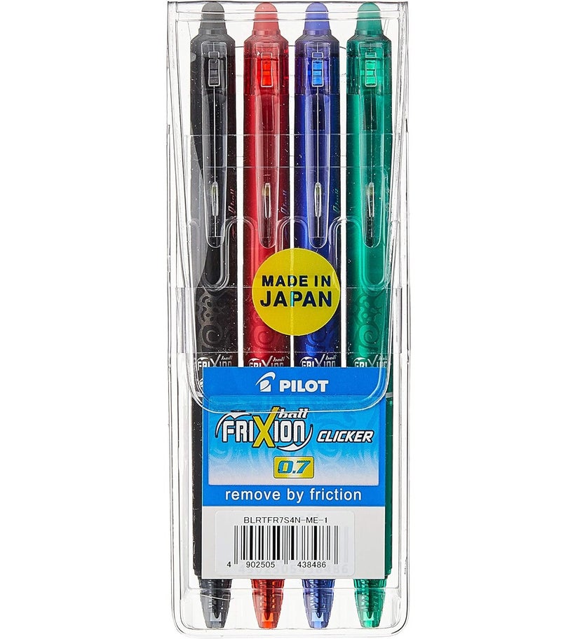 Pilot Frixion Ball Pen Clicker Set - 4 Colors - Image 1