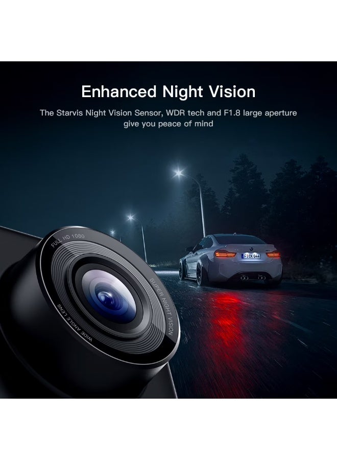 Apeman C420 1080P Full HD Dash Cam - Night Vision Motion Detection - Image 3