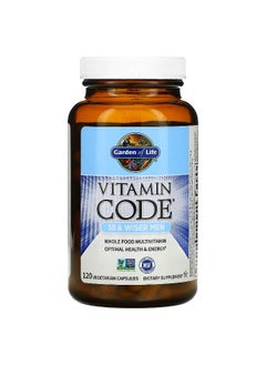 Garden of Life Garden of Life, Vitamin Code, 50 & Wiser Men, Whole Food Multivitamin, 120 Vegetarian Capsules  - Image 3
