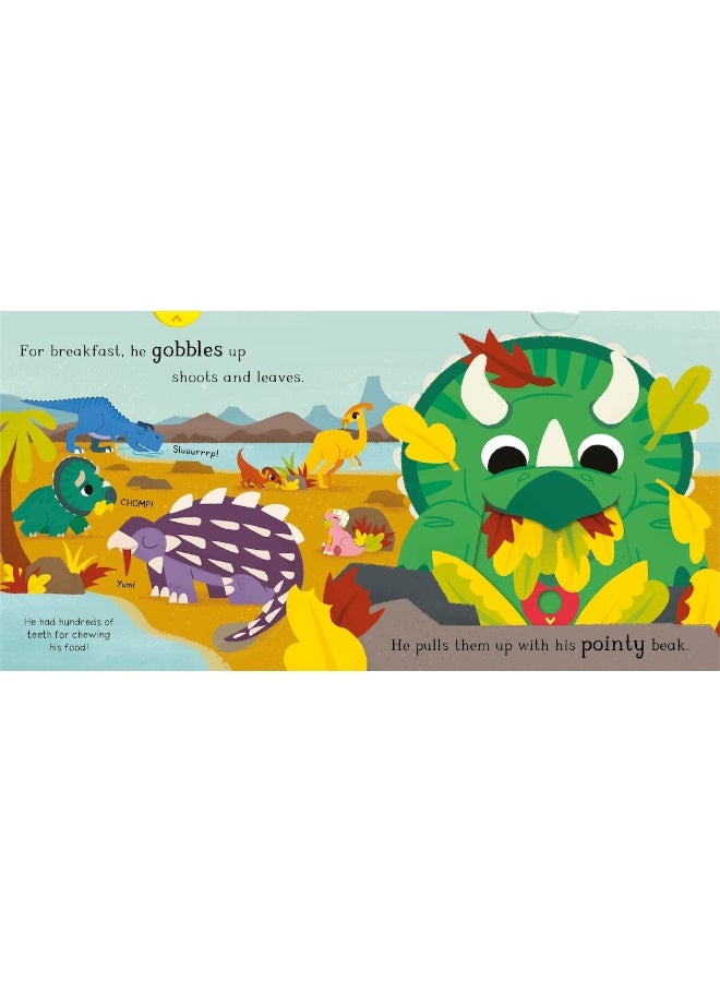 Triceratops: A Push Pull Slide Dinosaur Book  - Image 3