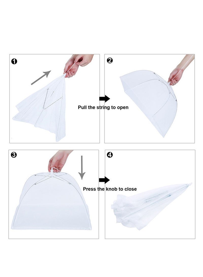 واي آند دي مجموعة من 6 قطع من أغطية الطعام الشبكية متعددة الألوان تمنع الحشرات من دخول بقايا الطعام متوفرة بألوان متعددة - Image 5