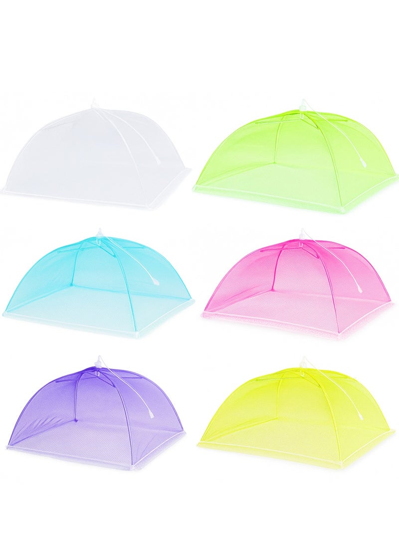 Y&D 6-Piece Multicoloured Mesh Food Cover Tent Set Prevents Insects from Entering Leftover Food Available in Multiple Colours - Image 2