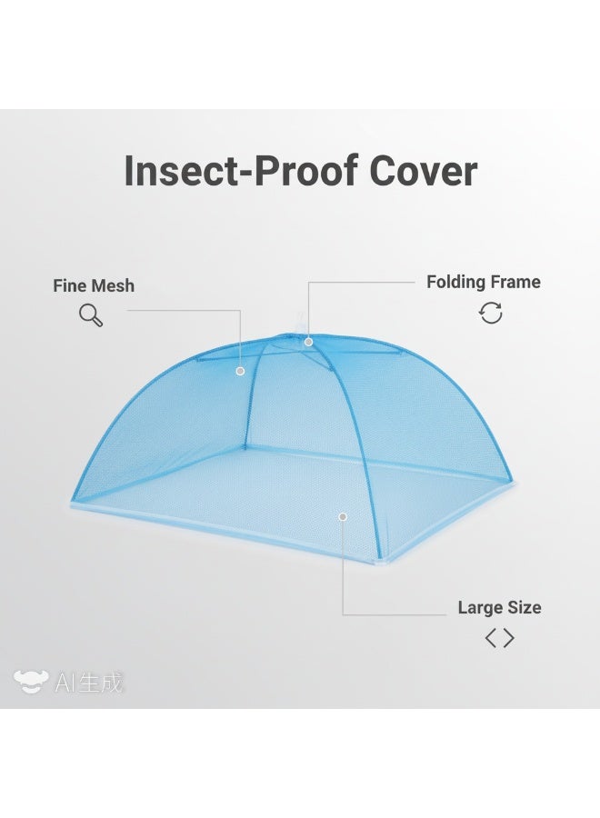 Y&D 6-Piece Multicoloured Mesh Food Cover Tent Set Prevents Insects from Entering Leftover Food Available in Multiple Colours - Image 5