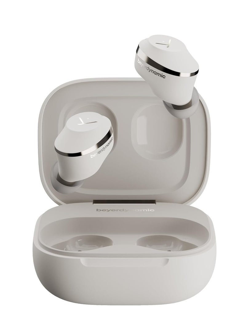 Beyer Dynamic Beyerdynamic Amiron 300 True Wireless Noise Cancelling Earbuds, Multipoint Bluetooth® 5.3 with Active Noise Cancellation, Up to 10 Hours of Battery Runtime, Cream - Image 1