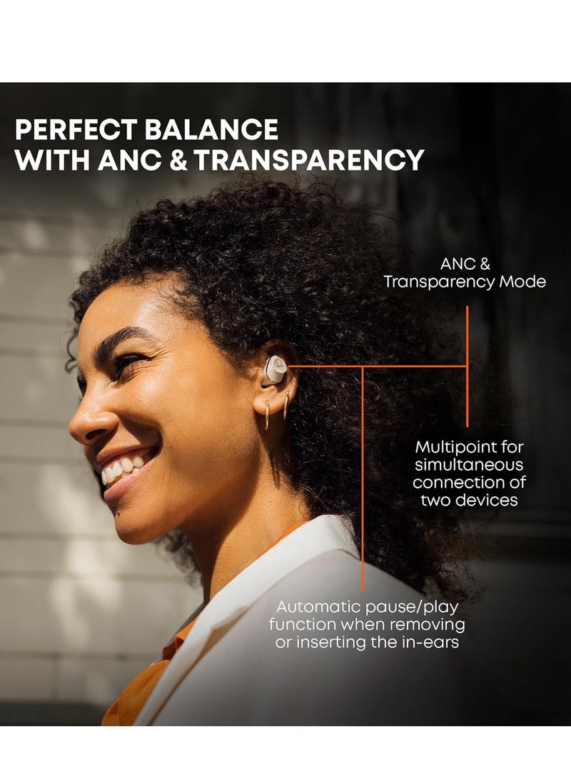 Beyer Dynamic Beyerdynamic Amiron 300 True Wireless Noise Cancelling Earbuds, Multipoint Bluetooth® 5.3 with Active Noise Cancellation, Up to 10 Hours of Battery Runtime, Cream - Image 5