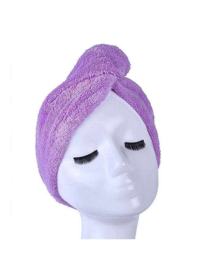 YYXR Microfiber Quick Drying Hair Towel Wrap - Super Absorbent Drastically Reduce Hair Drying Time(2-pack rose &purple) - Image 2