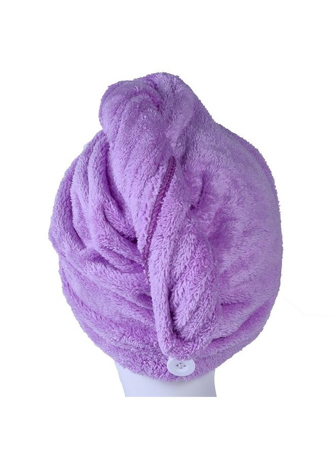 YYXR Microfiber Quick Drying Hair Towel Wrap - Super Absorbent Drastically Reduce Hair Drying Time(2-pack rose &purple) - Image 3