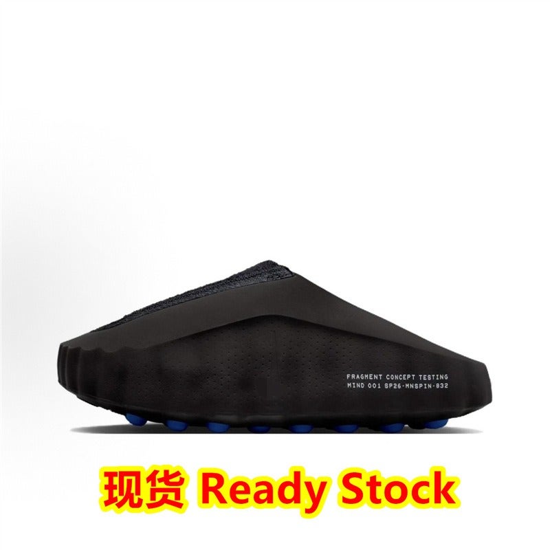 Cross-Border New Mind 001 Lightning Collaboration Black & Blue Sports Slip-On Massaging Slippers with Hole Design - Image 2