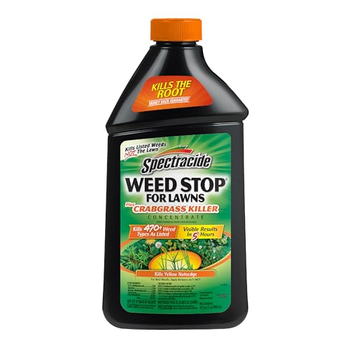 Spectracide Weed Stop For Lawns Plus Crabgrass Killer Concentrate, Weed Killer, 32 Ounces - Image 1