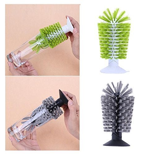 Raiyaraj Cleaning Brush for Glass Milk Bottle Tall Red Wine Glass Cup Milk Feeding Bottle - Image 3