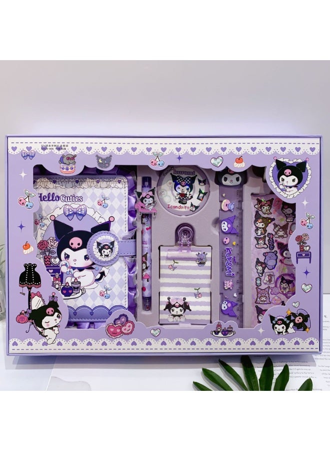 Sanrio Kuromi Student Stationery Set, School Supplies Gift Box Set, Suitable for Primary School Students - Image 1